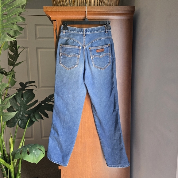Vintage Gitano Women's Straight Leg Blue Jeans - Picture 2 of 9